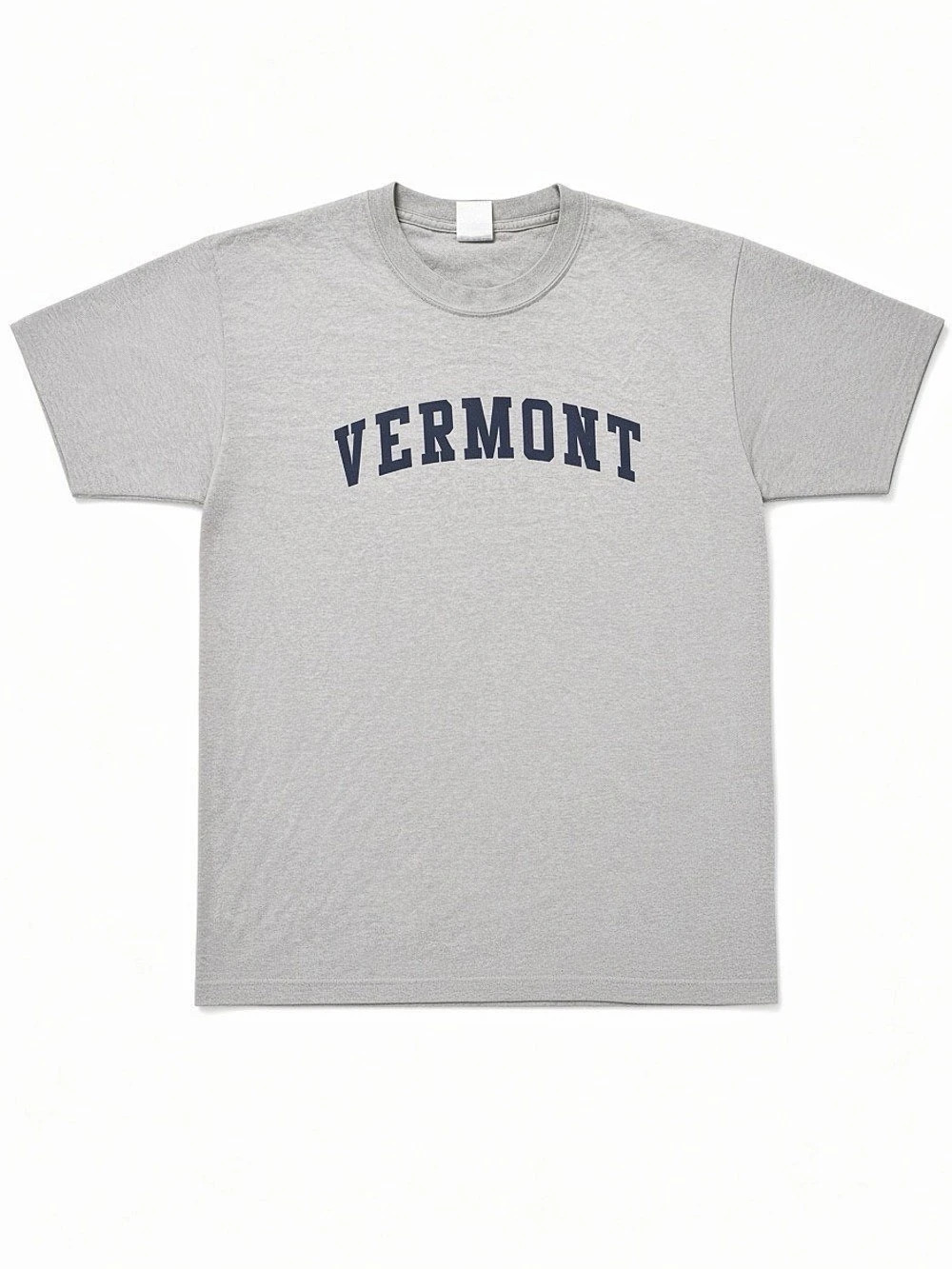 Vintage Vermont Gildan Cotton Grey Shirt Men Unisex Size Large